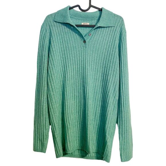 Bellerose Ribbed Pullover Sweater Green 8 - Picture 2 of 11